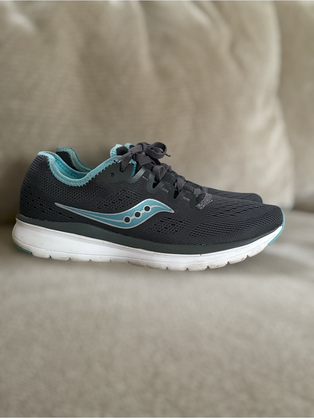 Saucony Versafoam Flare Women’s Running Shoes Grey Teal Size 7.5